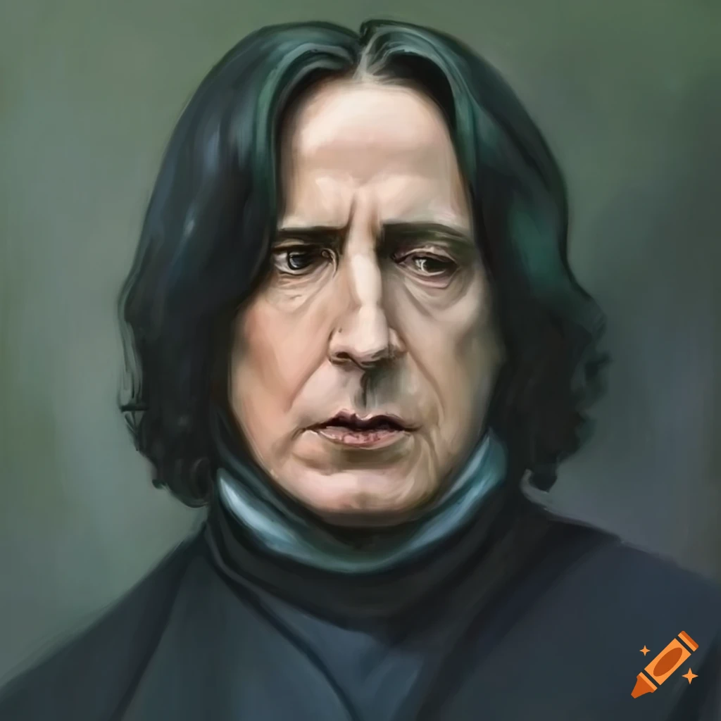 Oil portrait of severus snape from harry potter on Craiyon