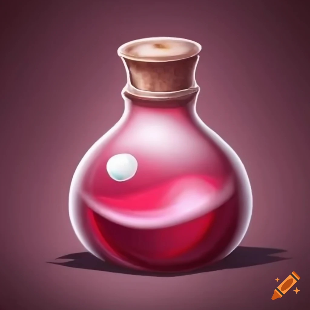 Health Potion Card For A Card Game