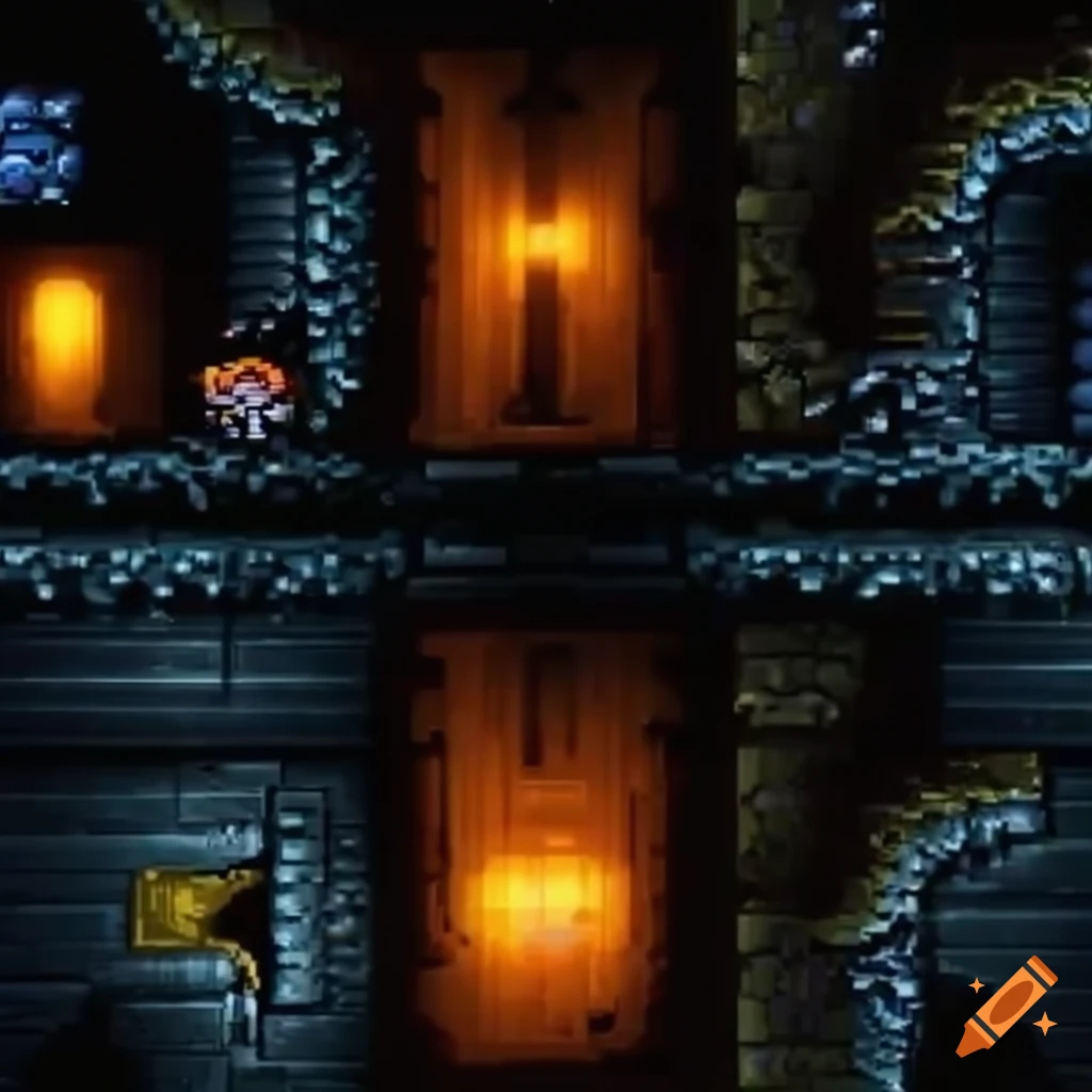 tiles for a frosty and slimy 2d platform game