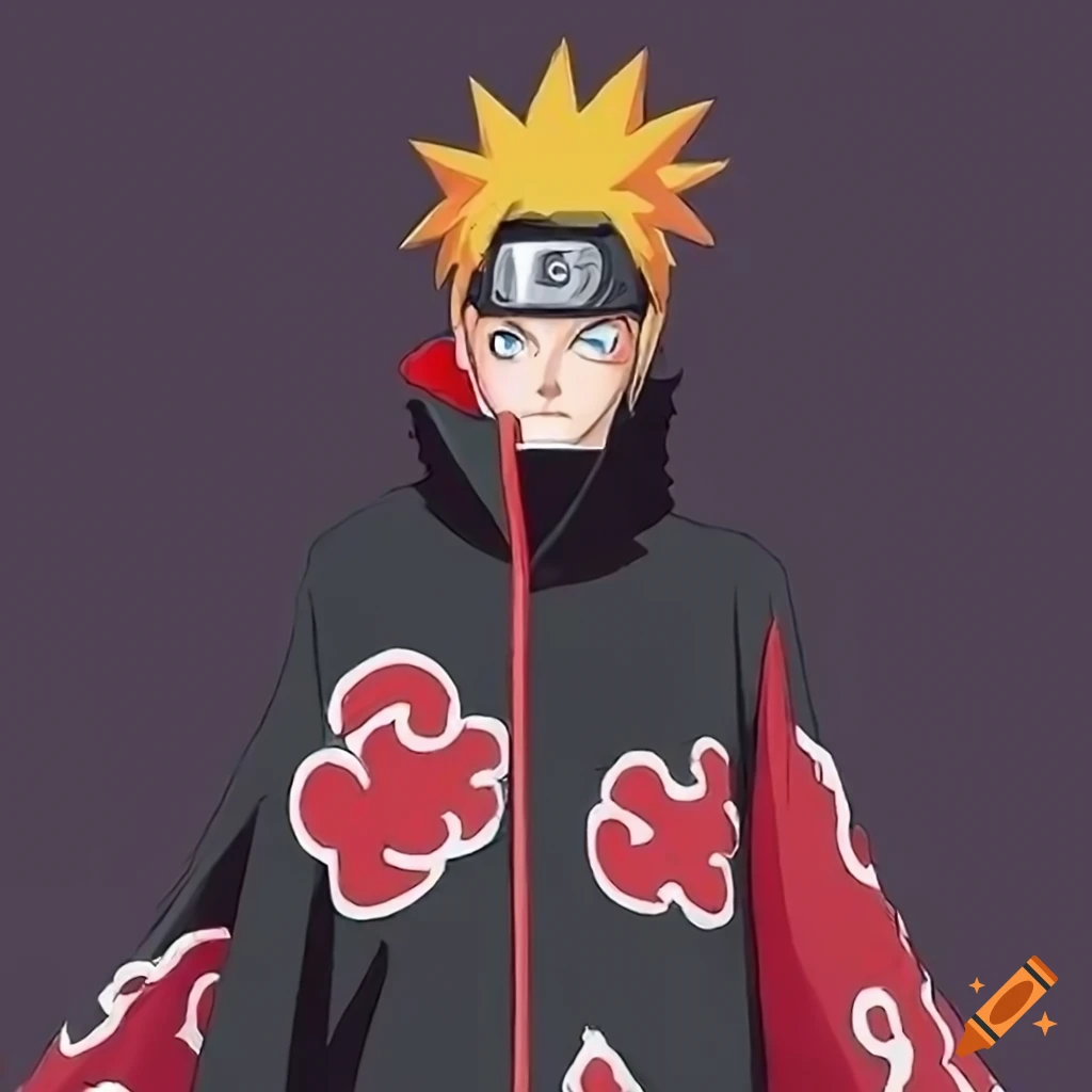 Naruto in Akatsuki robes