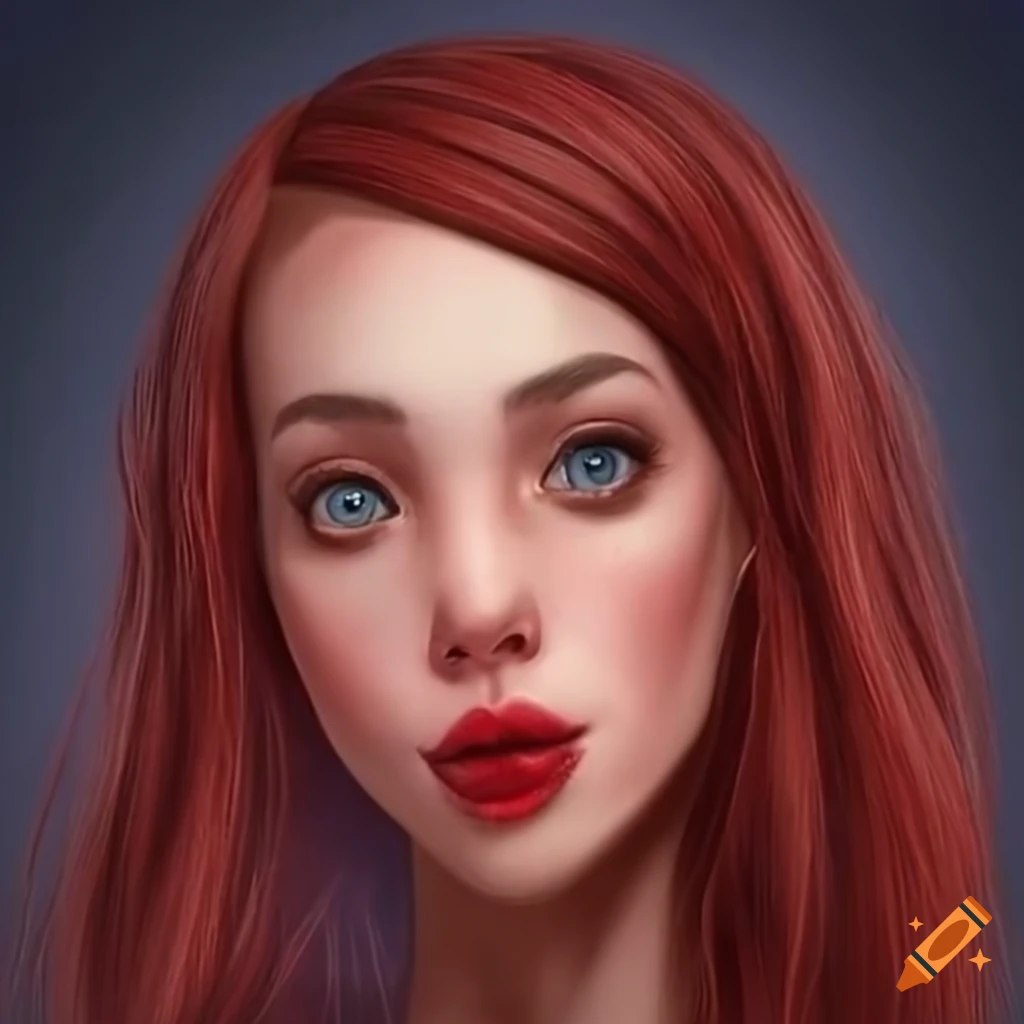 portrait of a woman transforming into Rudolph