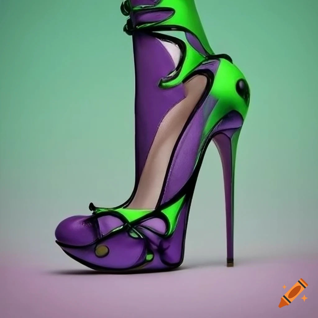 Futuristic Surrealistic High Heels In Various Colors On Craiyon 8419