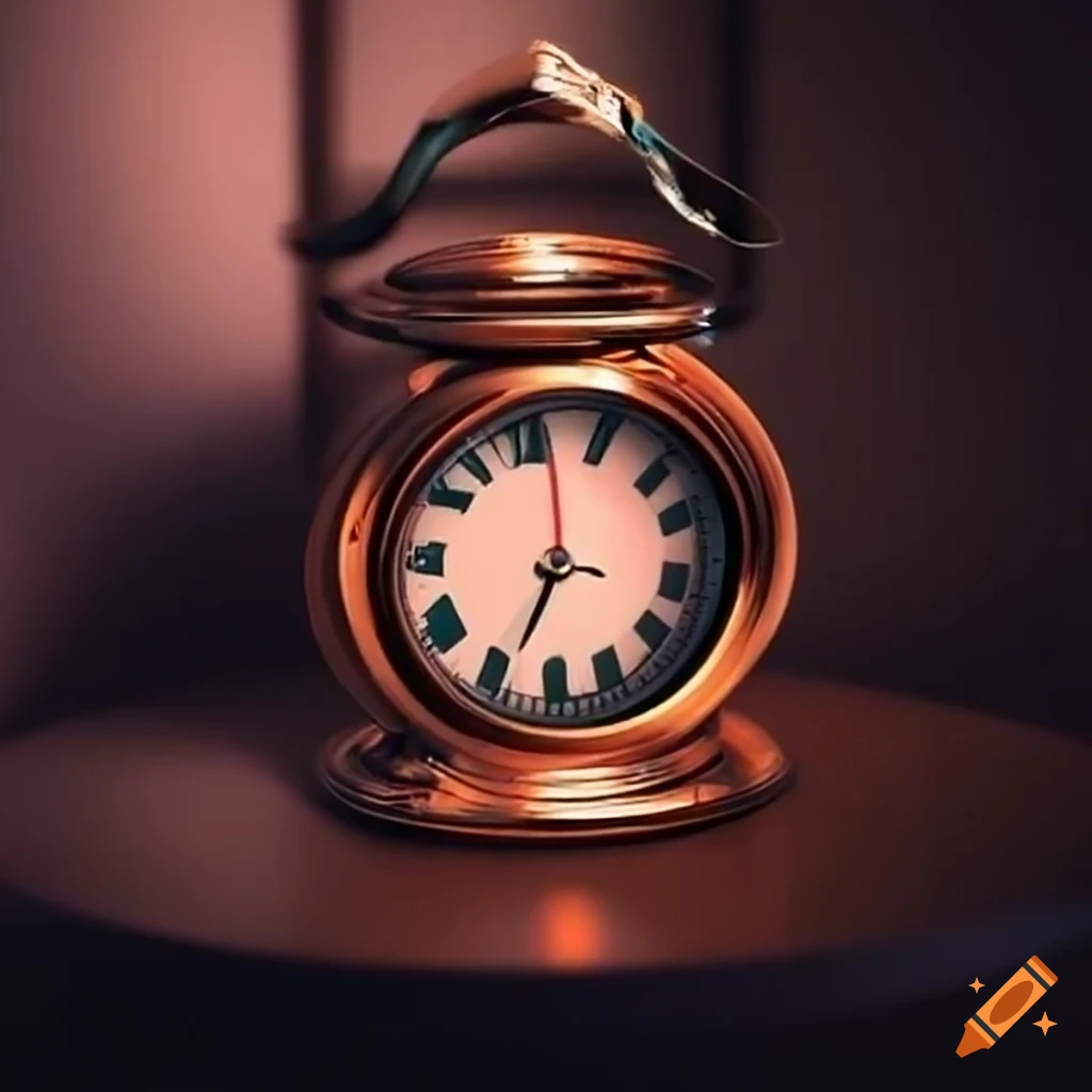 digital clock on a mirror