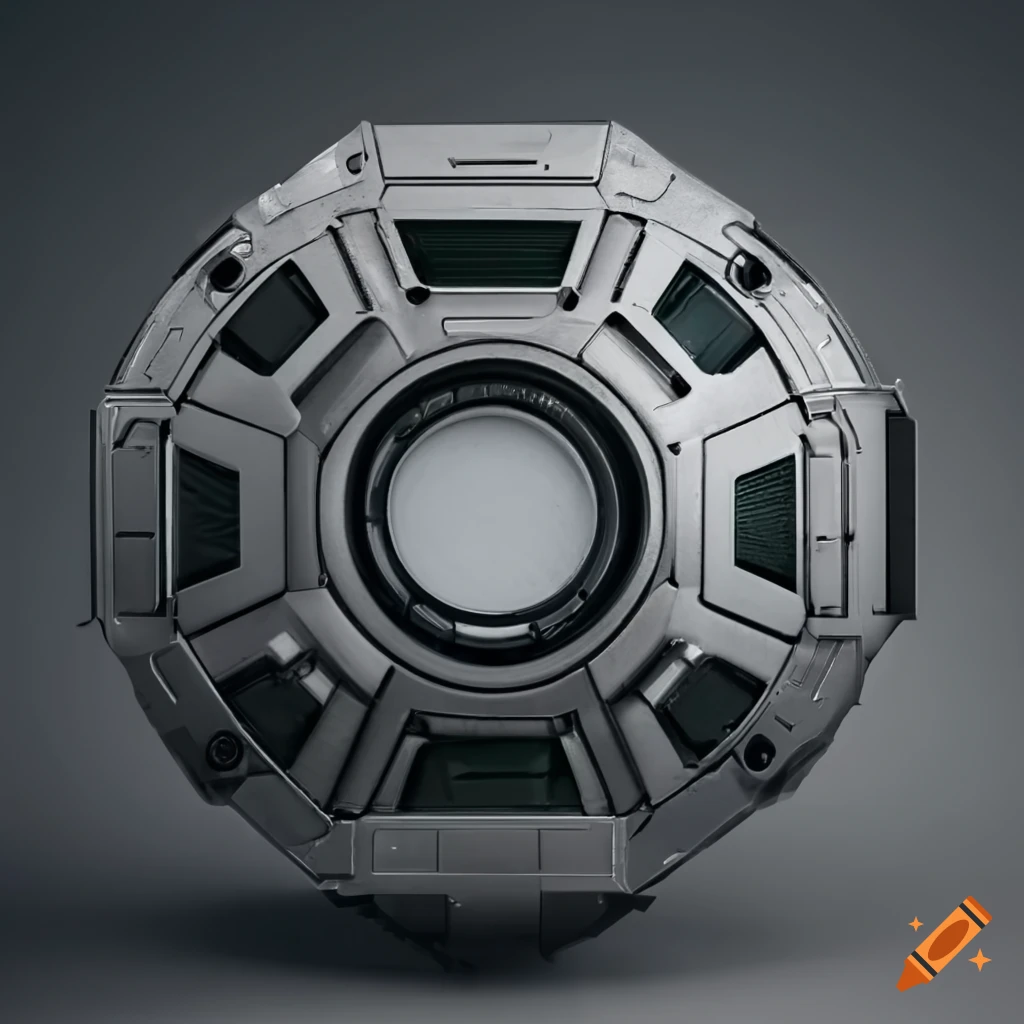 Powerful shield generator with clean industrial design
