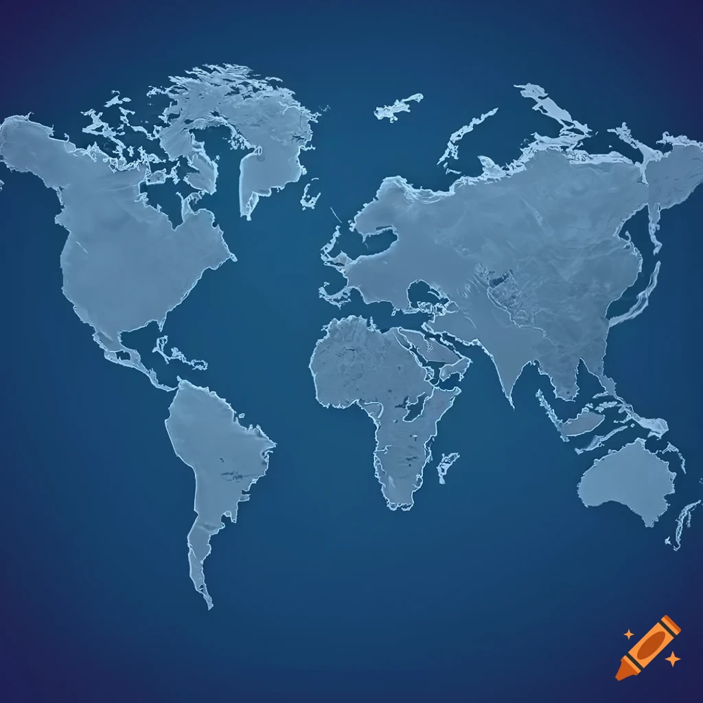 High Resolution World Map On Craiyon