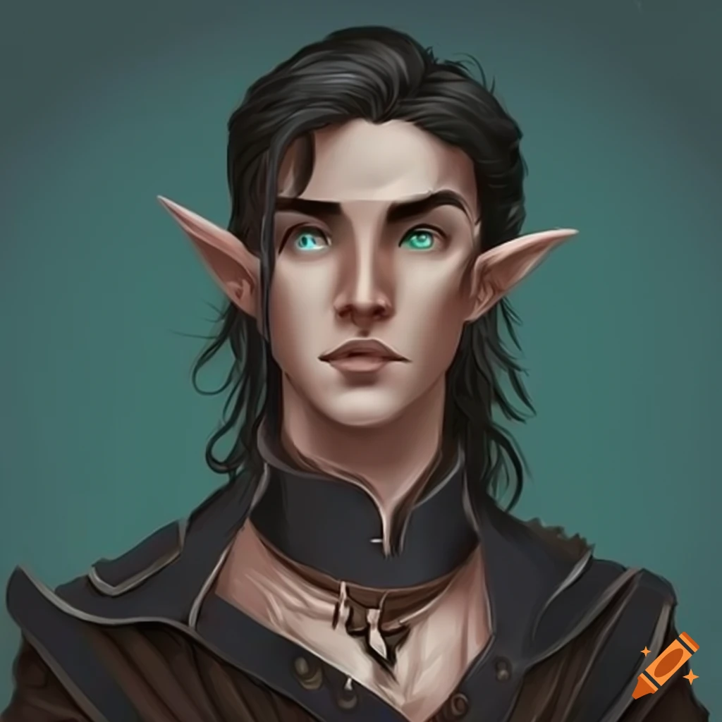 Artistic Depiction Of A Young Male Half Elf Sorcerer On Craiyon 4491