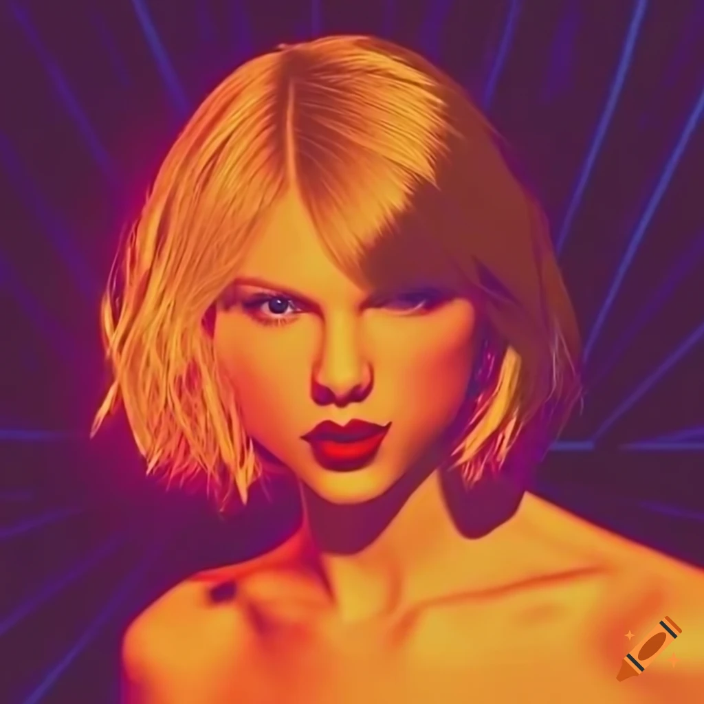 Pop Art Style Image Of Taylor Swift With Tangerine Neon Lights On Craiyon pop-art-style-image-of-taylor-swift-with-tangerine-neon-lights-on-craiyon