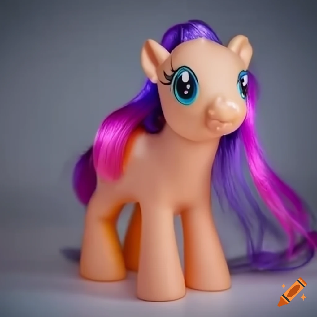 my little pony toy with purple hair in a hospital