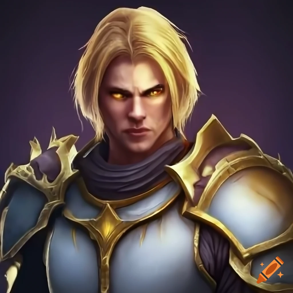 White And Gold Male Angel Warrior With A Halo On Craiyon