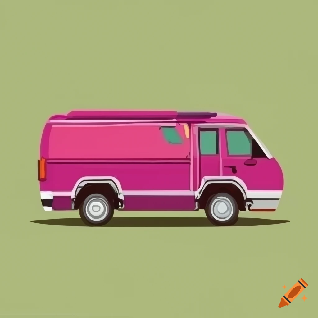 Vector art of a converted van