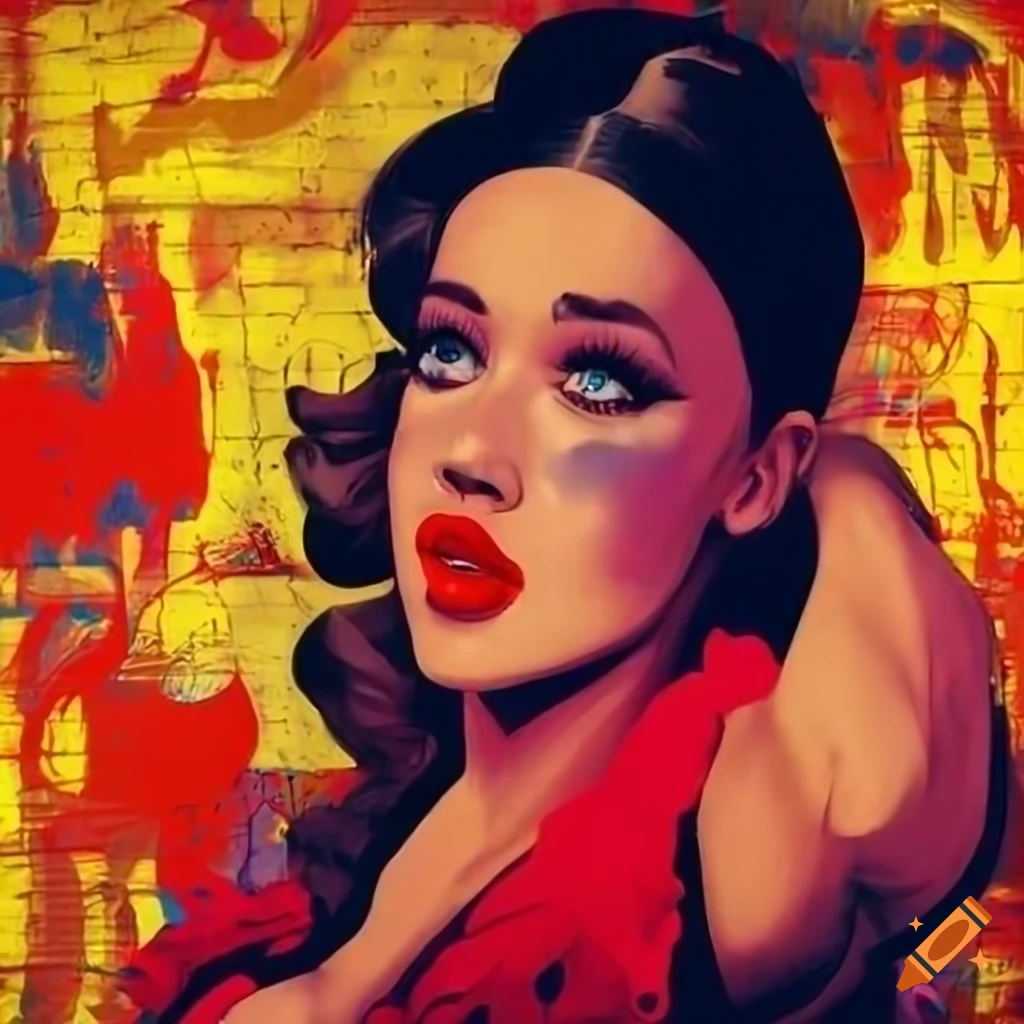Graffiti Pin Up Girl Art On Craiyon