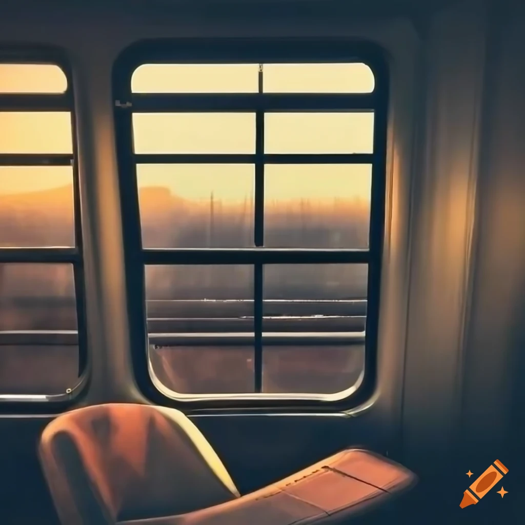 morning view from a train window