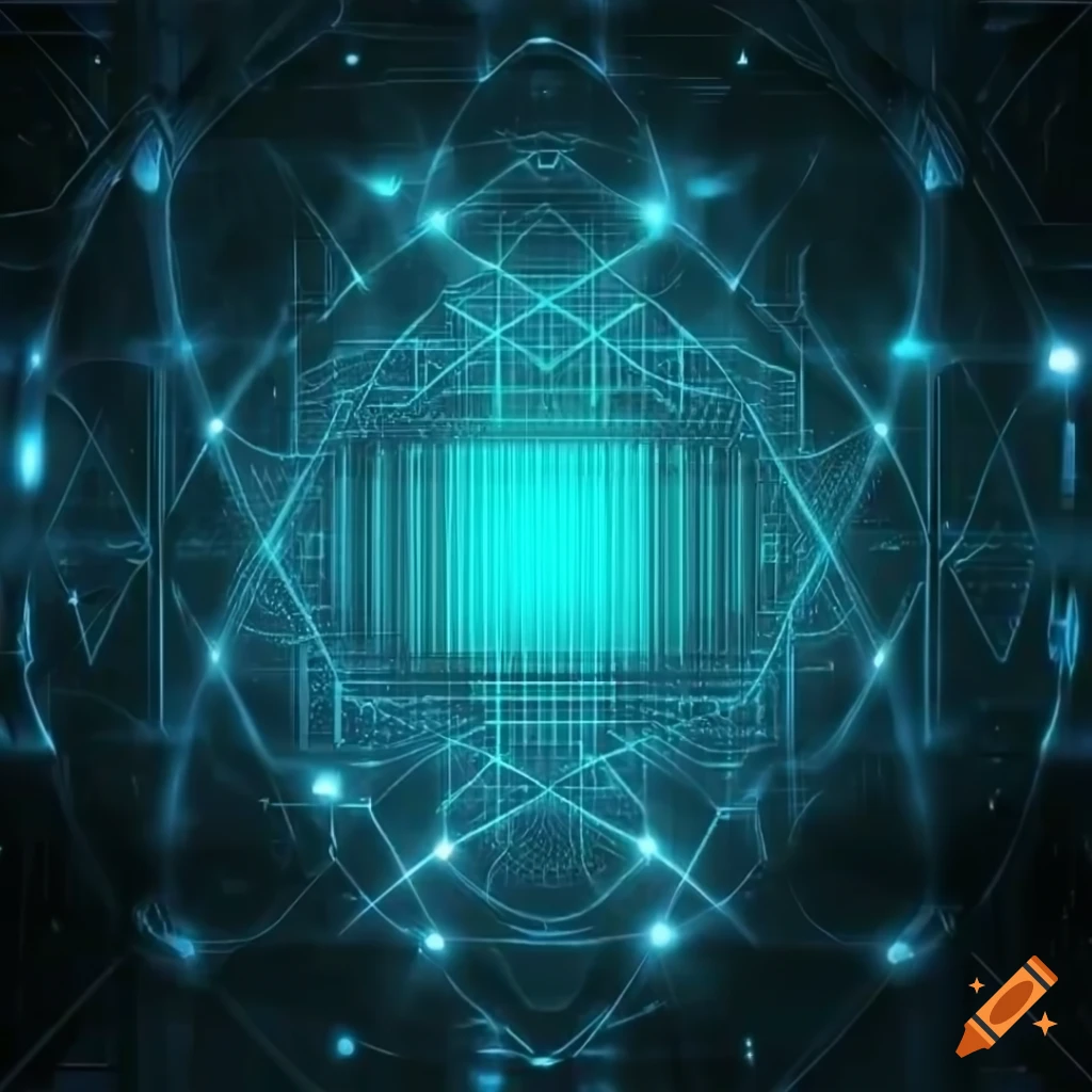 hologram background for text