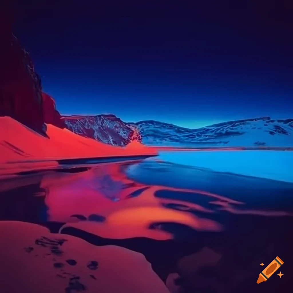 Synth wave Racing In New Mexico Canyon On Craiyon