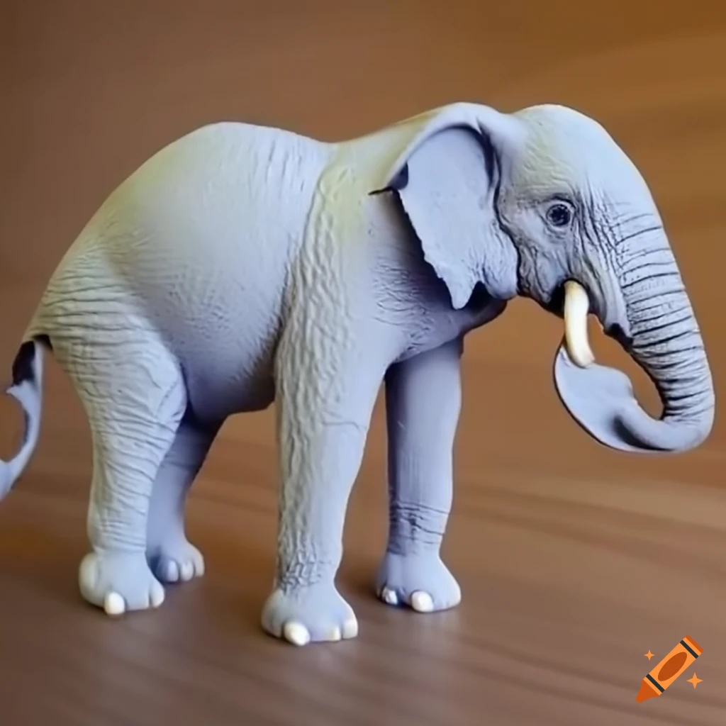 3D printed elephant sculpture