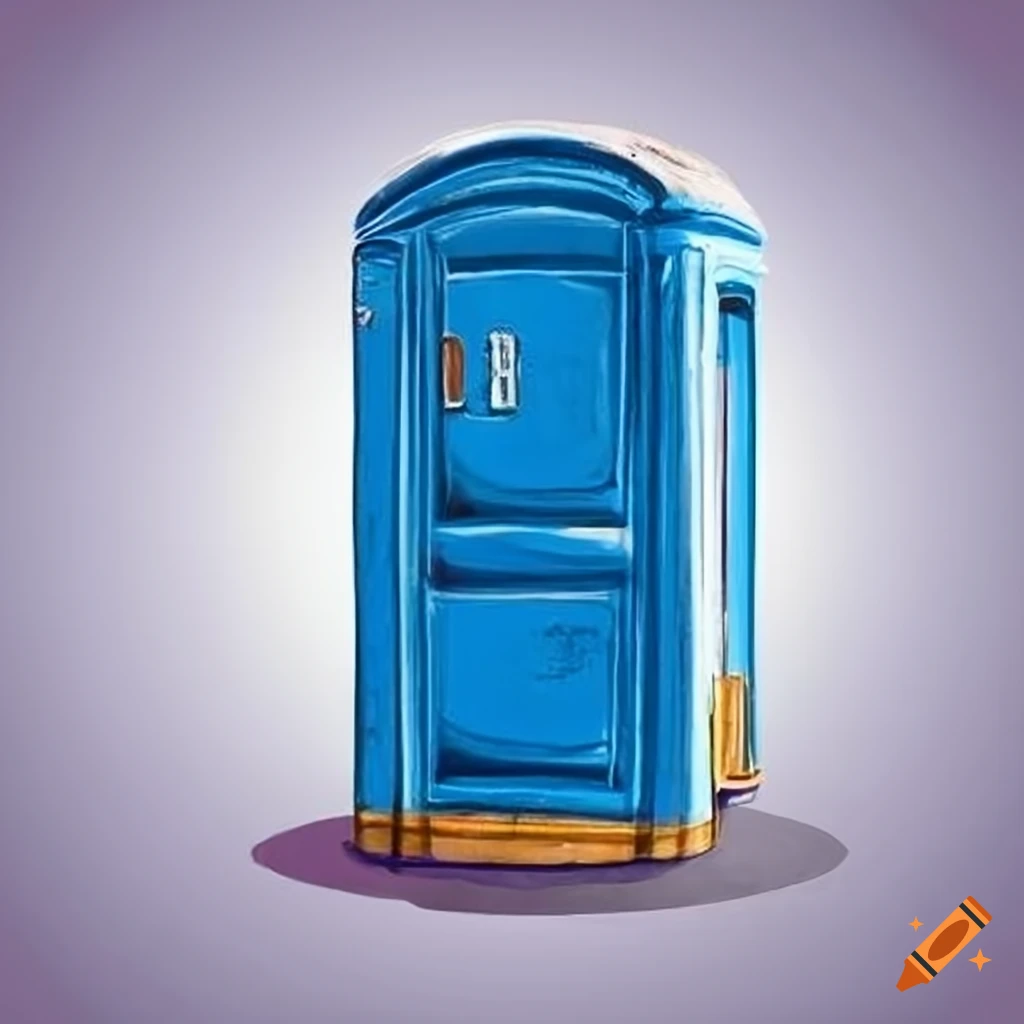 Ancient egyptian style porta potty on Craiyon