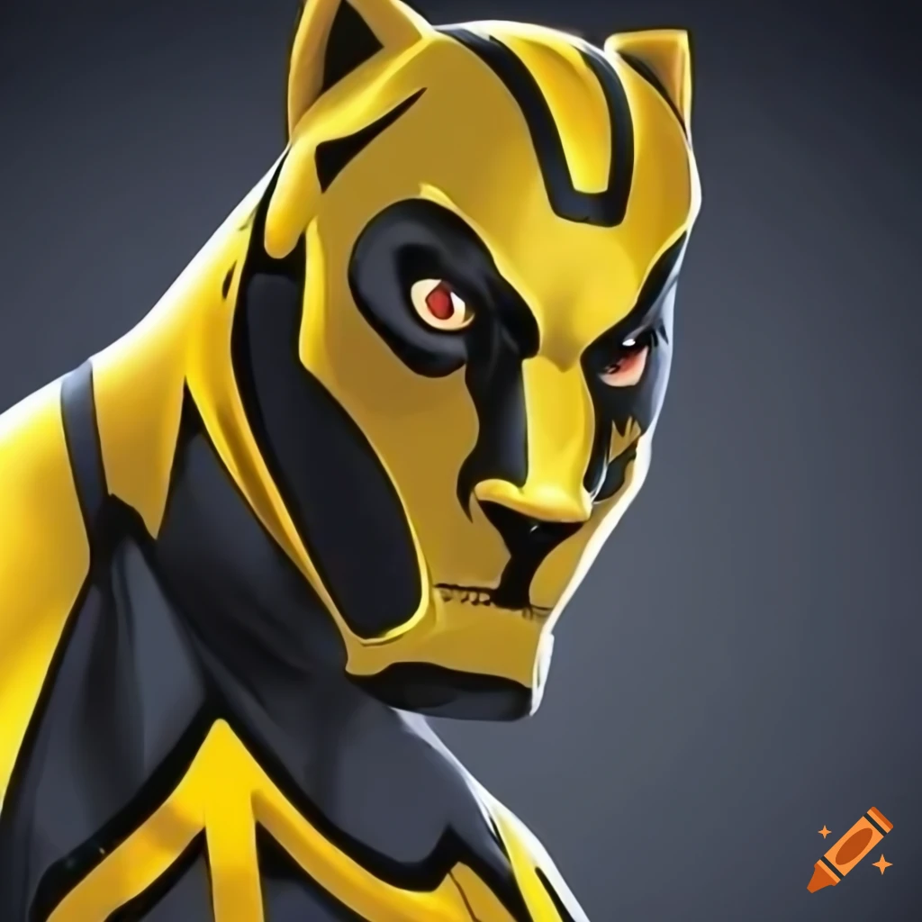 yellow and black panther