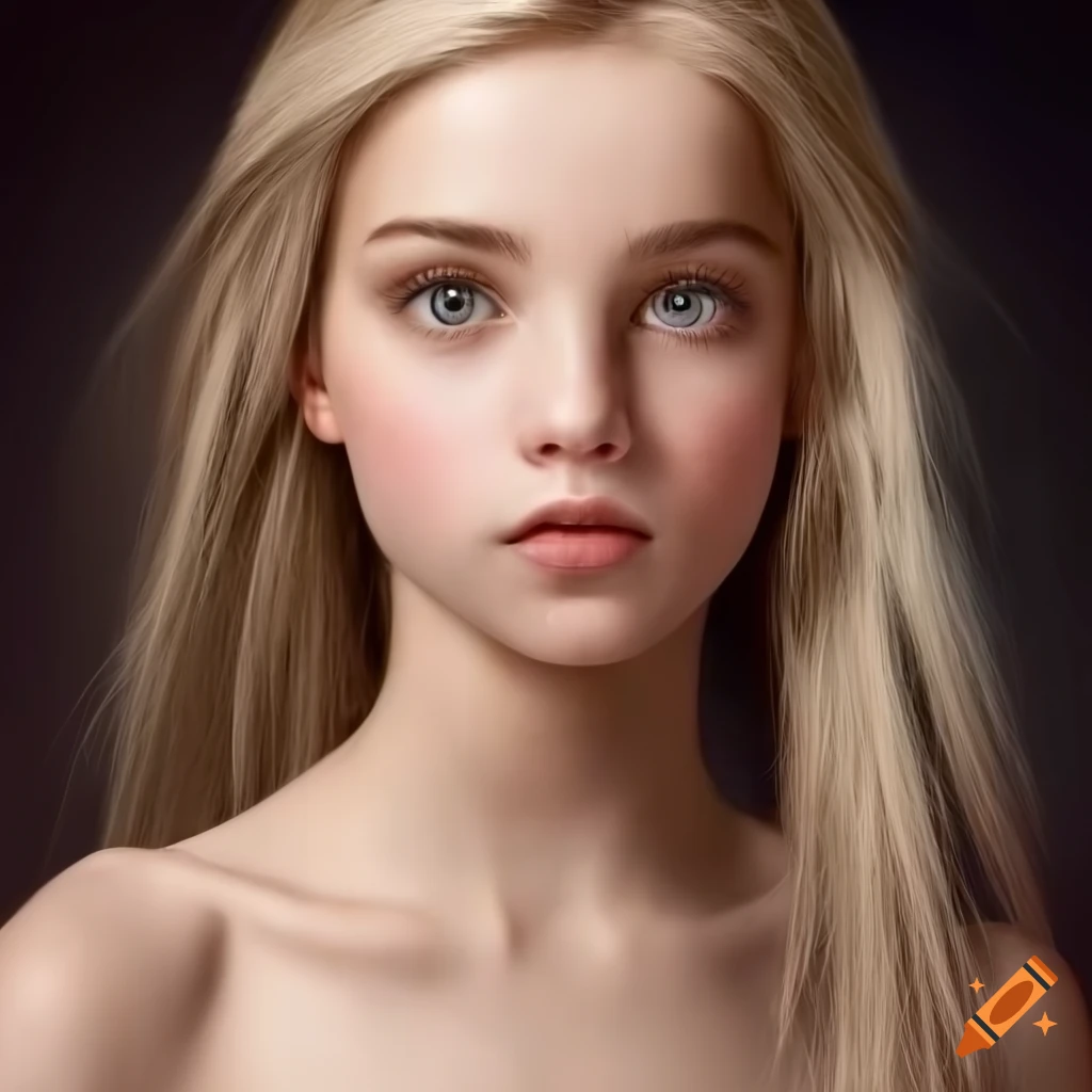 Hyperrealistic Portrait Of A Beautiful Girl With Symmetrical Features On Craiyon 
