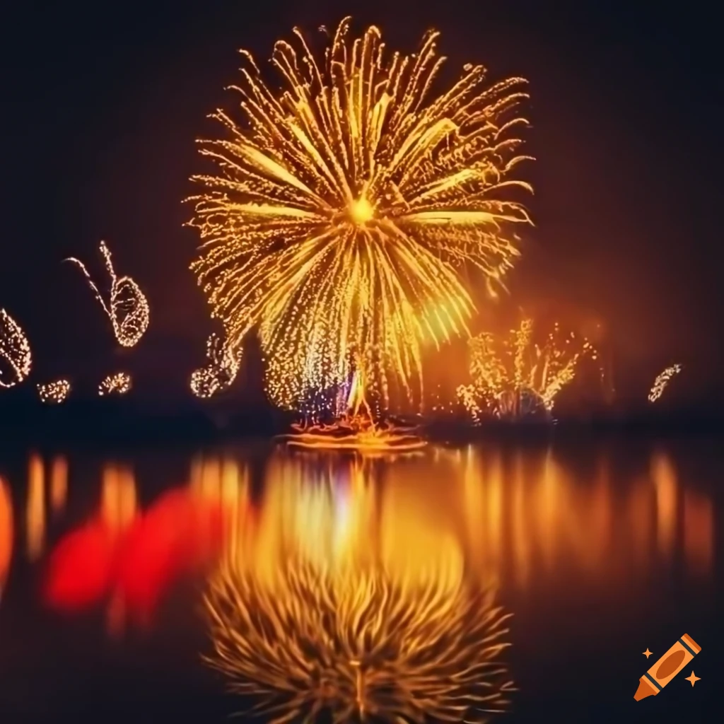 Bright and joyful diwali fireworks