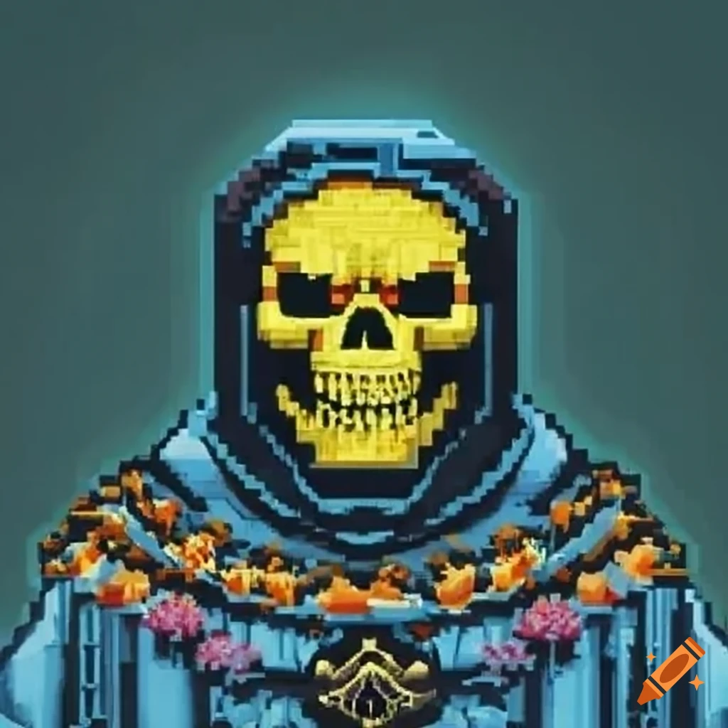 Skeletor in norman rockwell style artwork on Craiyon