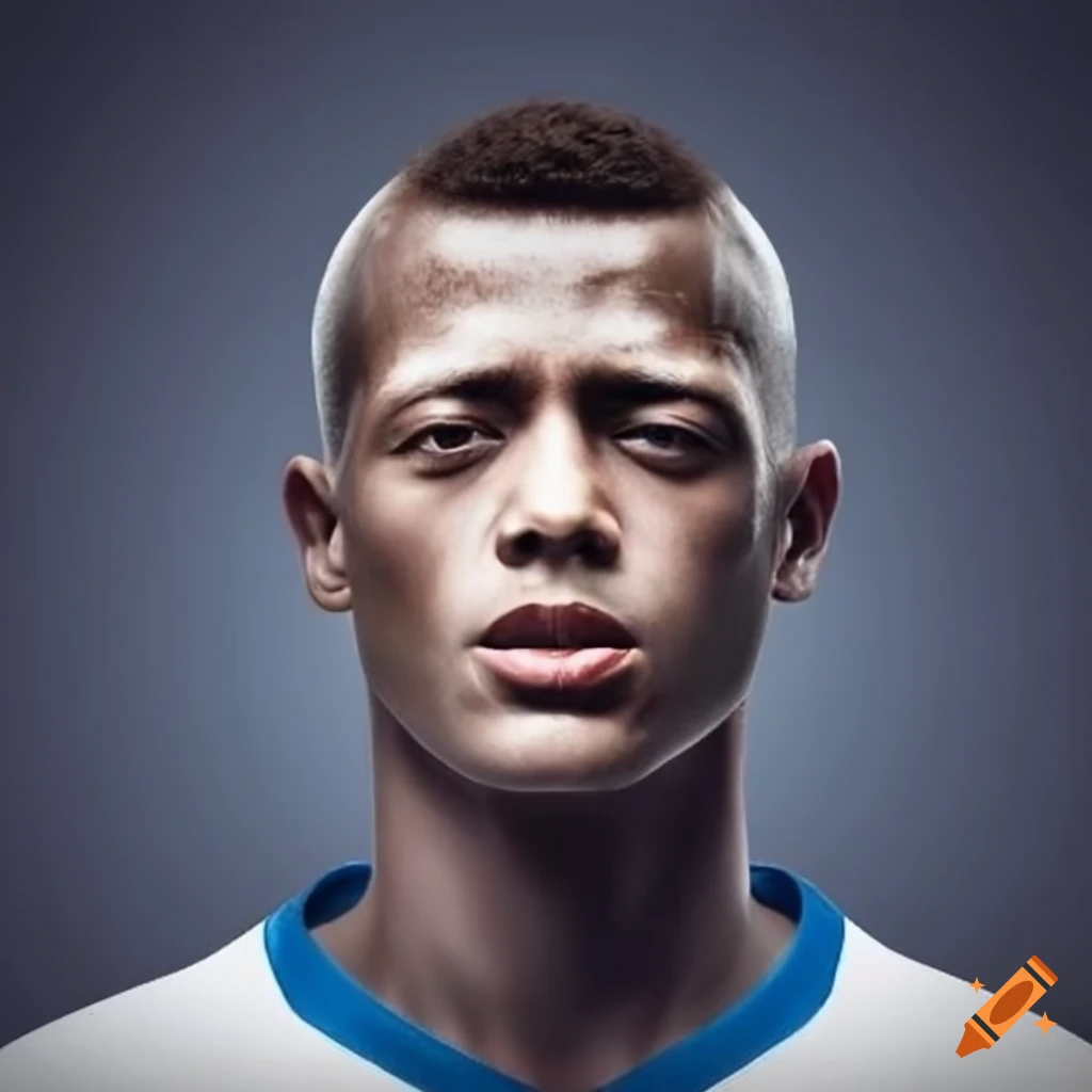 Headshot of a brazilian soccer player