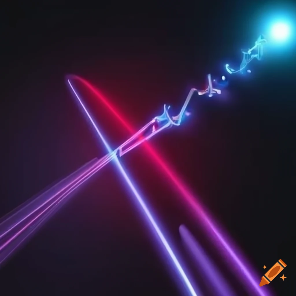 vibrant laser beam lights
