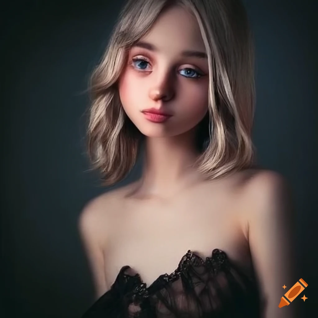 portrait of a girl with stunning eyes