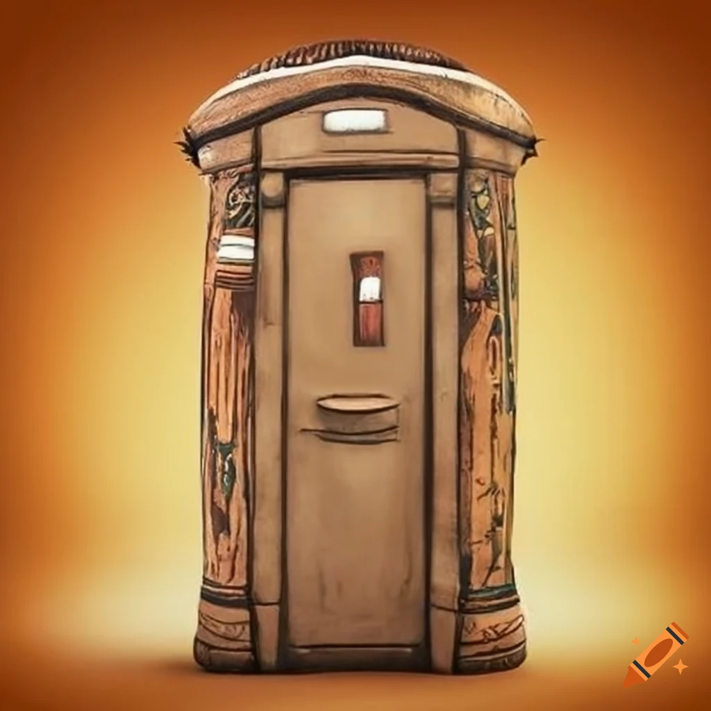 Ancient egyptian style porta potty