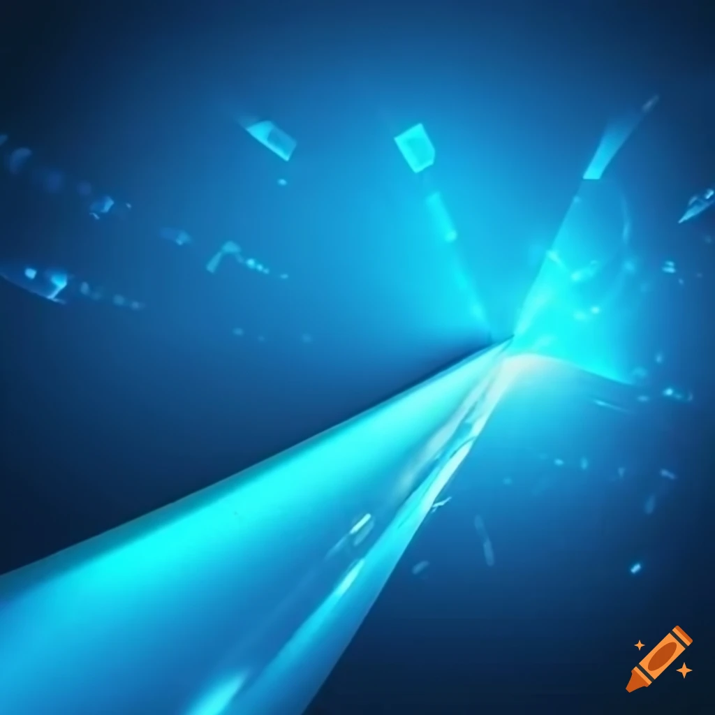 blue hologram background