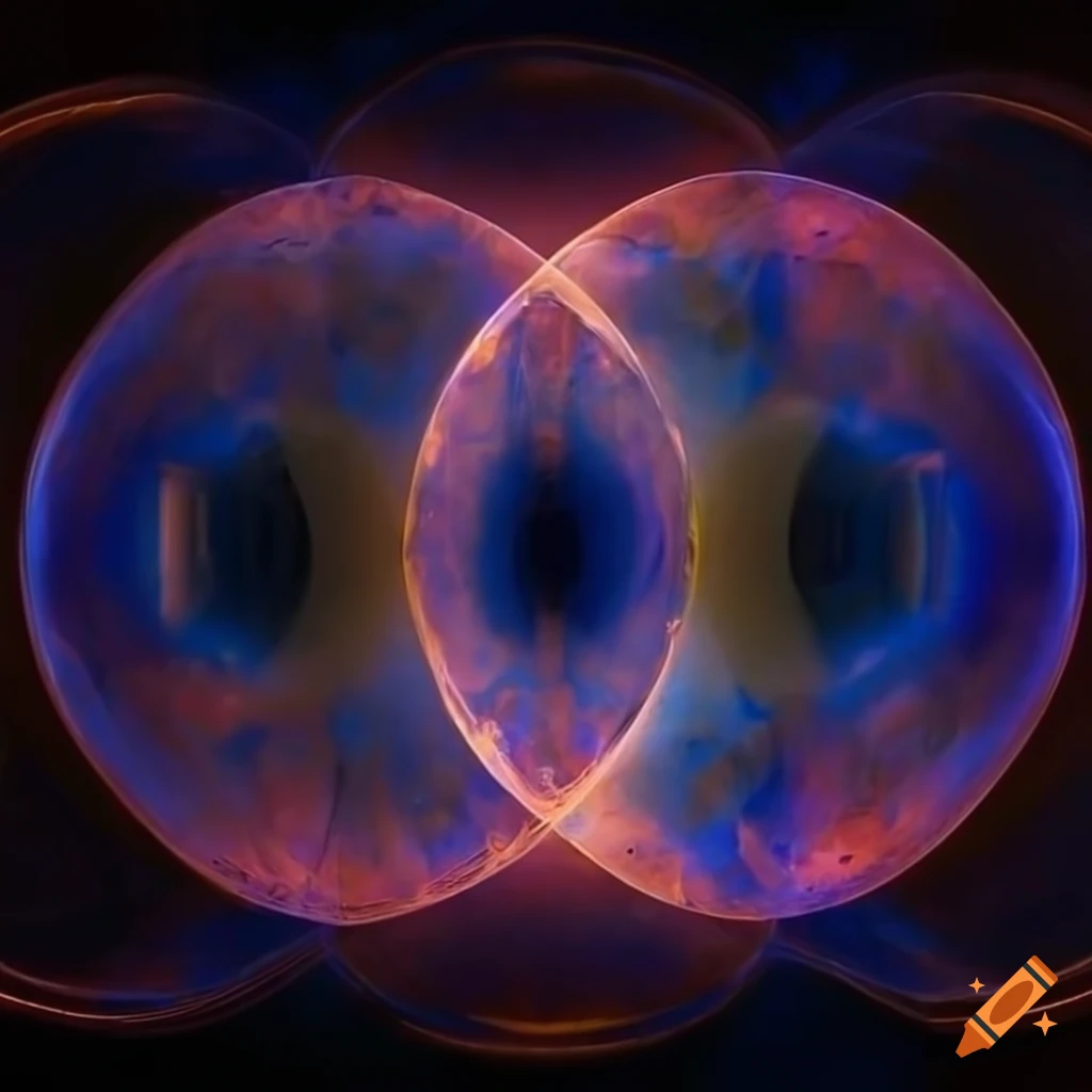 hyper-realistic artwork of a translucent glass torus