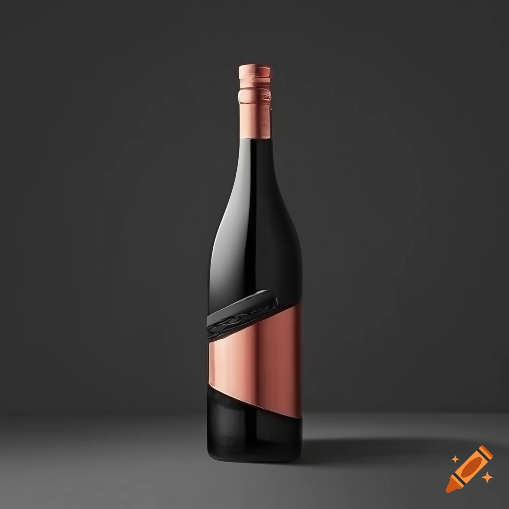 Sophisticated wine bottle design on Craiyon