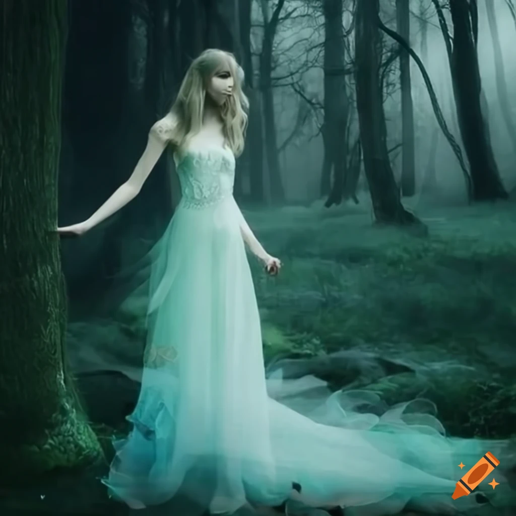 Picture of taylor swift in a mystical forest on craiyon
