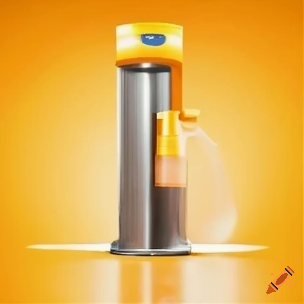 Automated sunscreen spray booth on Craiyon