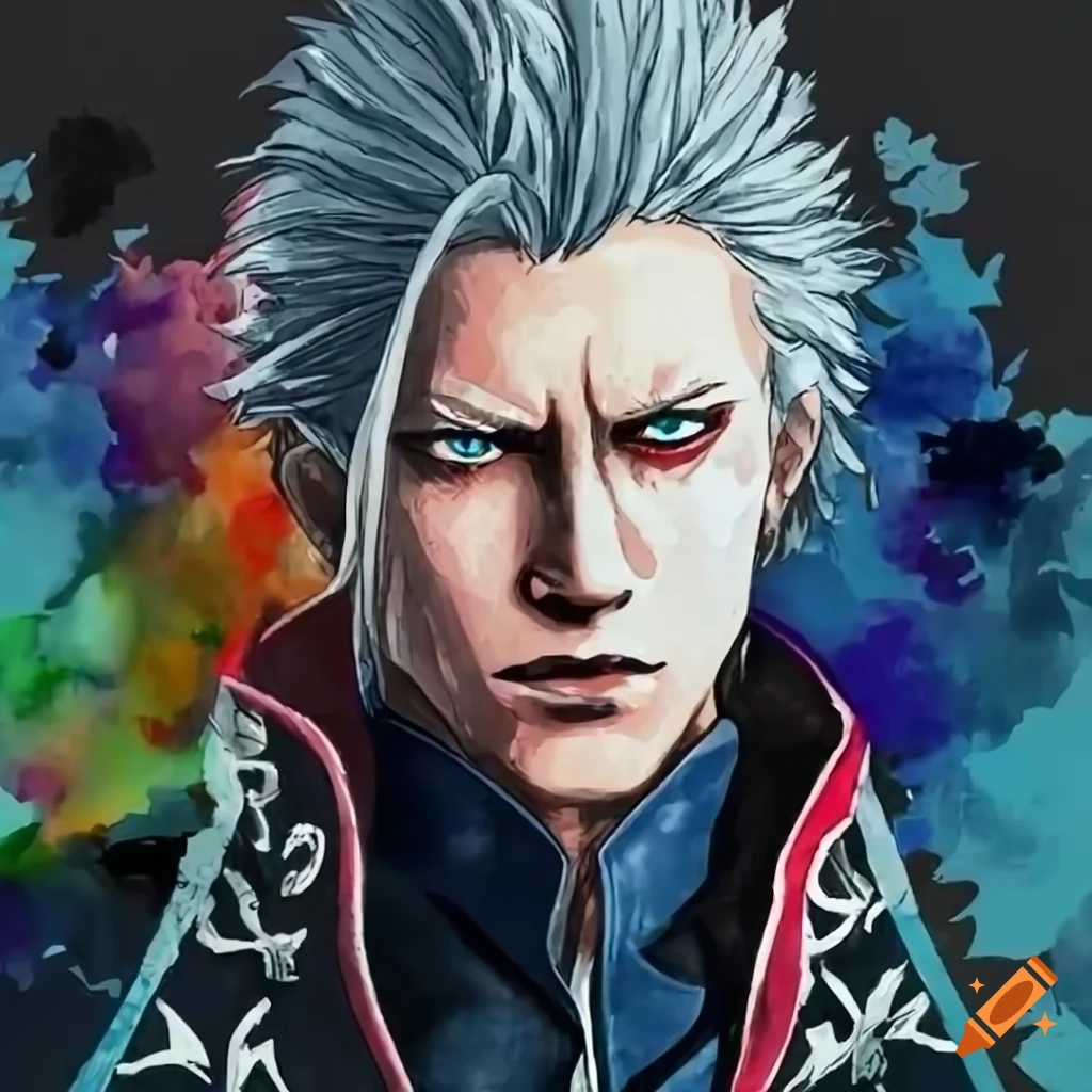 Vergil from devil may cry 5 on Craiyon