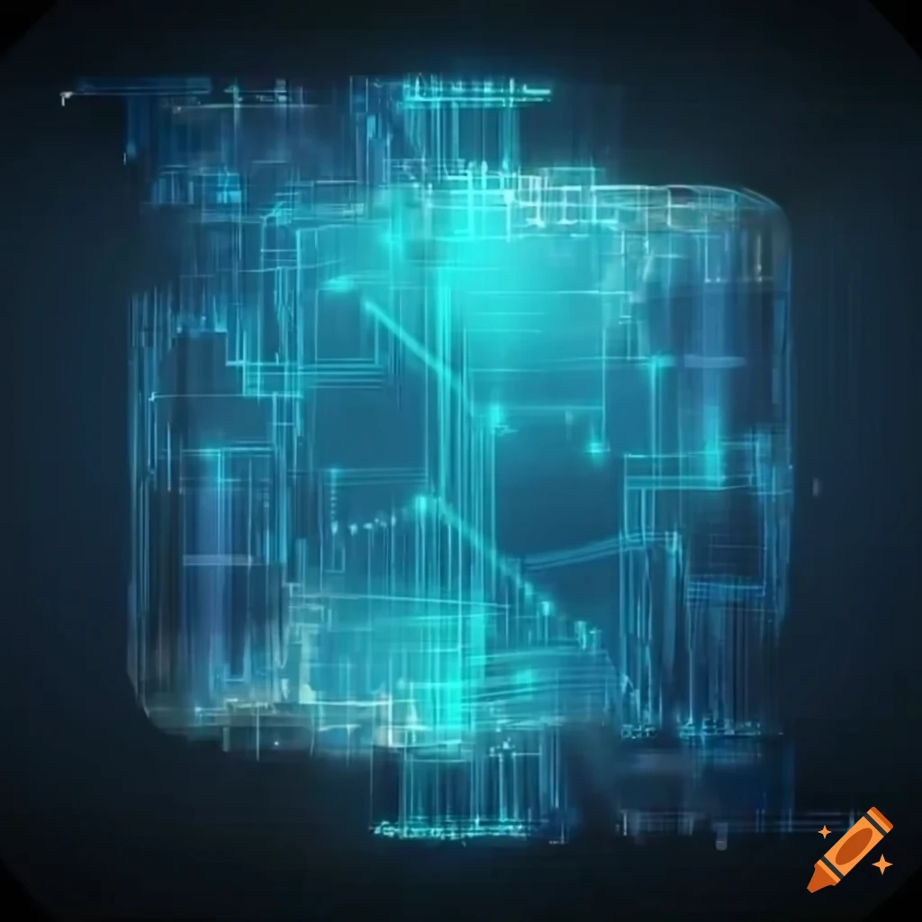hologram background for text