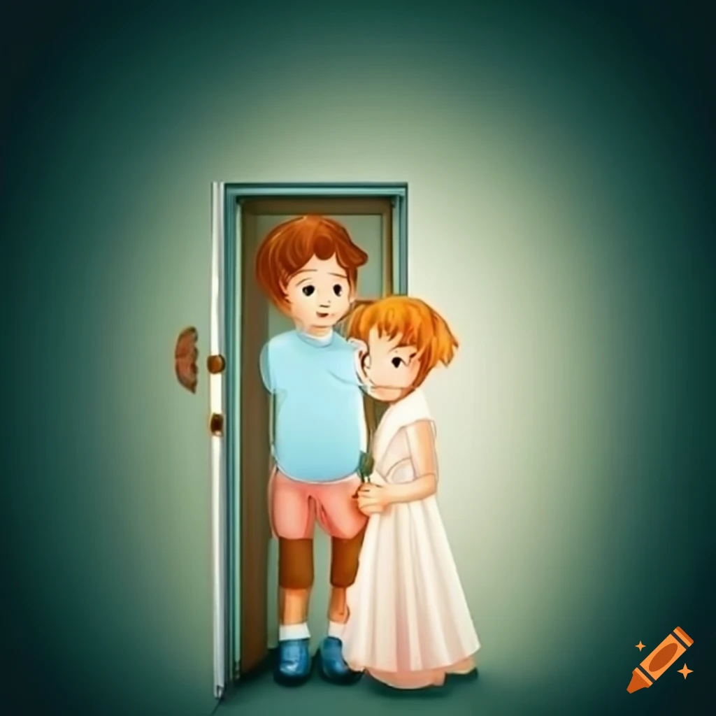 image of a boy opening a door for a girl