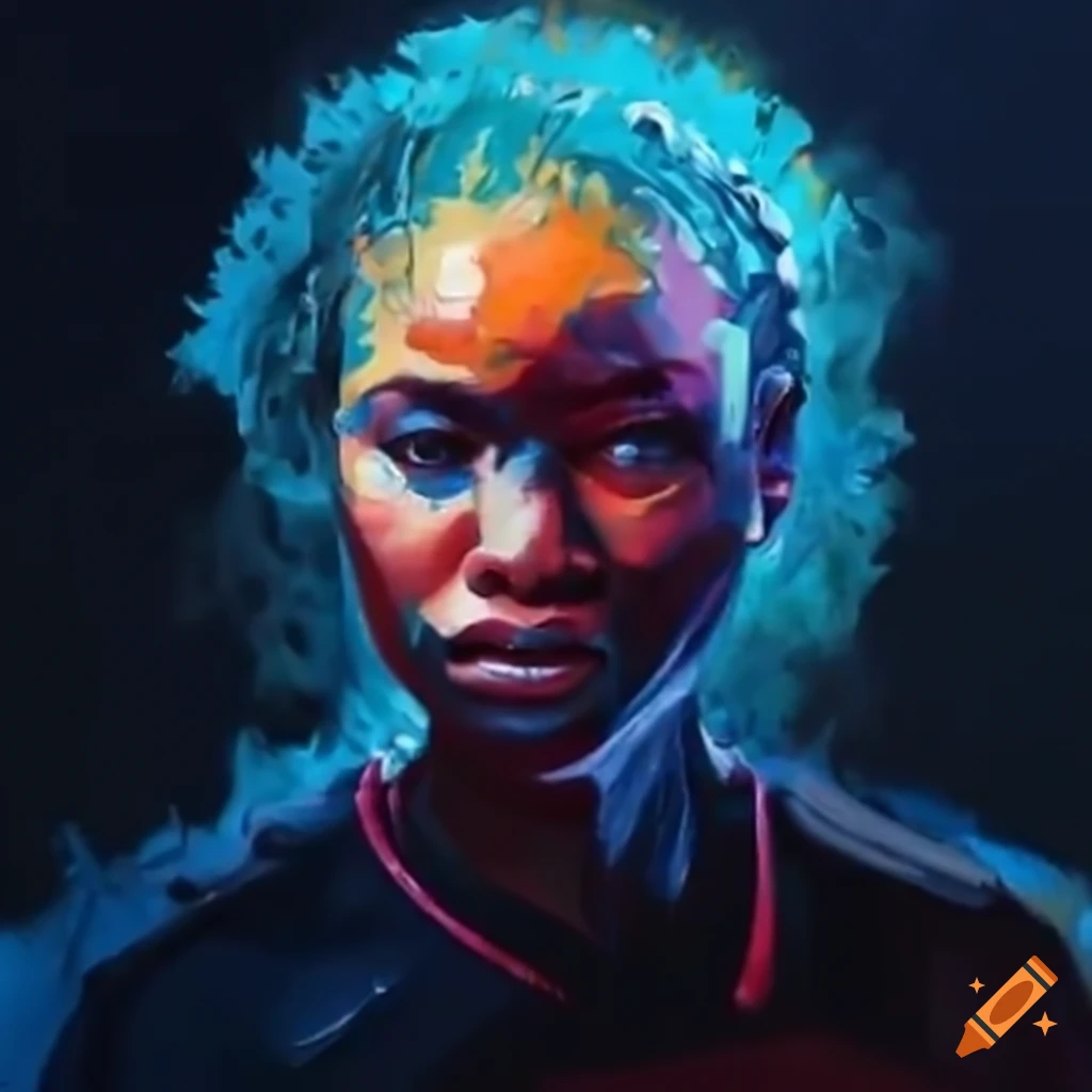 Ready Player One black Girl In Autopunk Lemon Her Hand Style with Name 