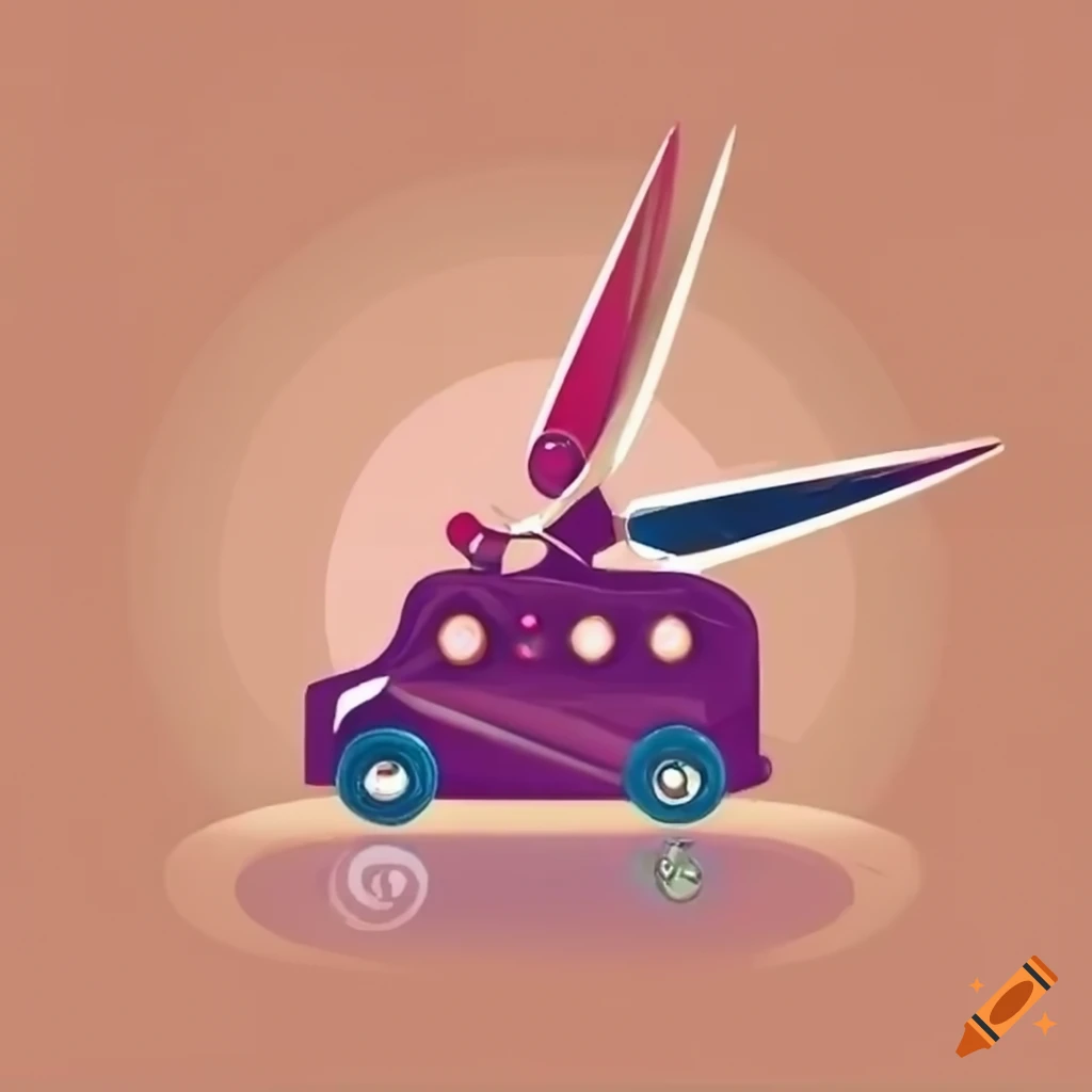 logo of a mobile Beauty Salon with scissors