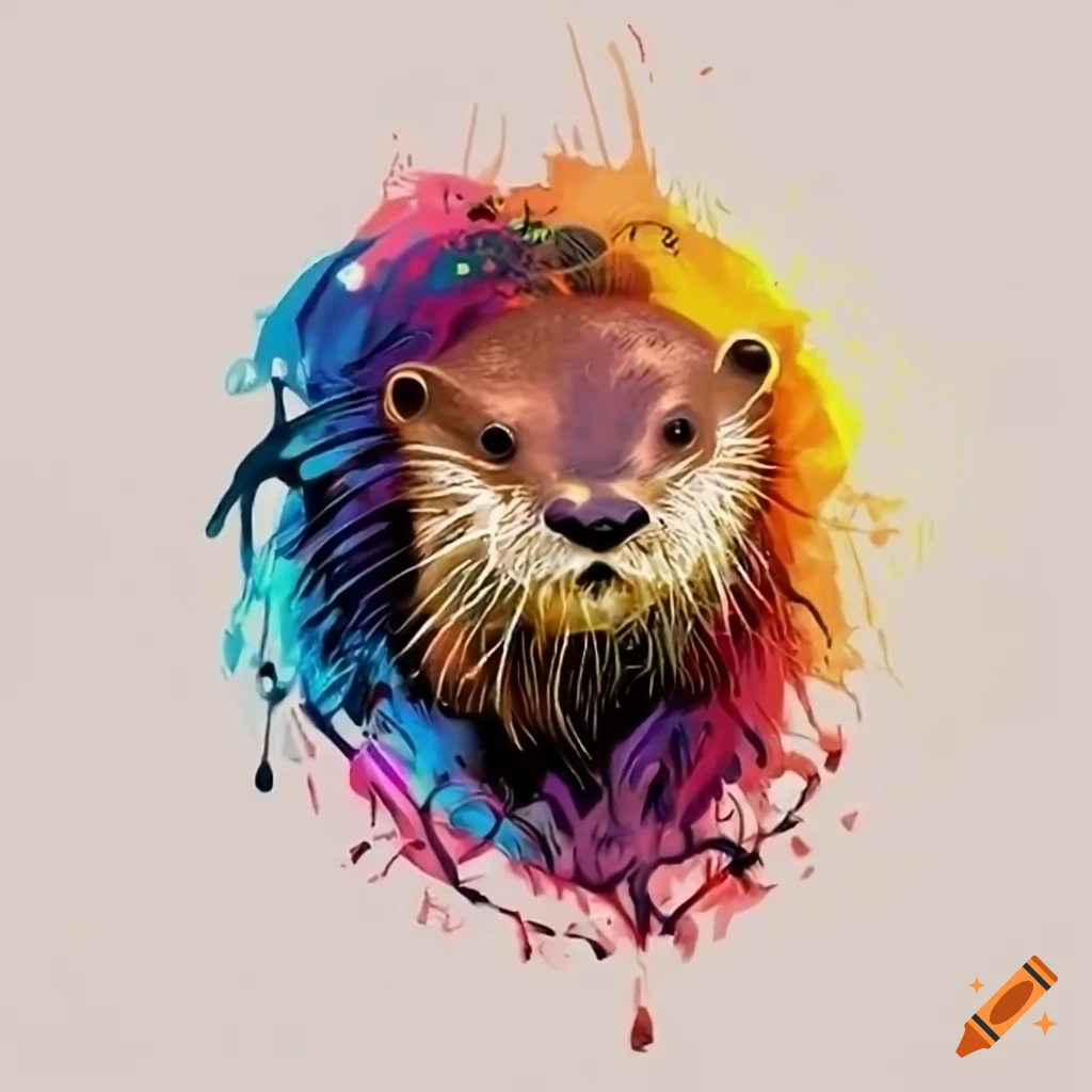 Company logo featuring fierce otters