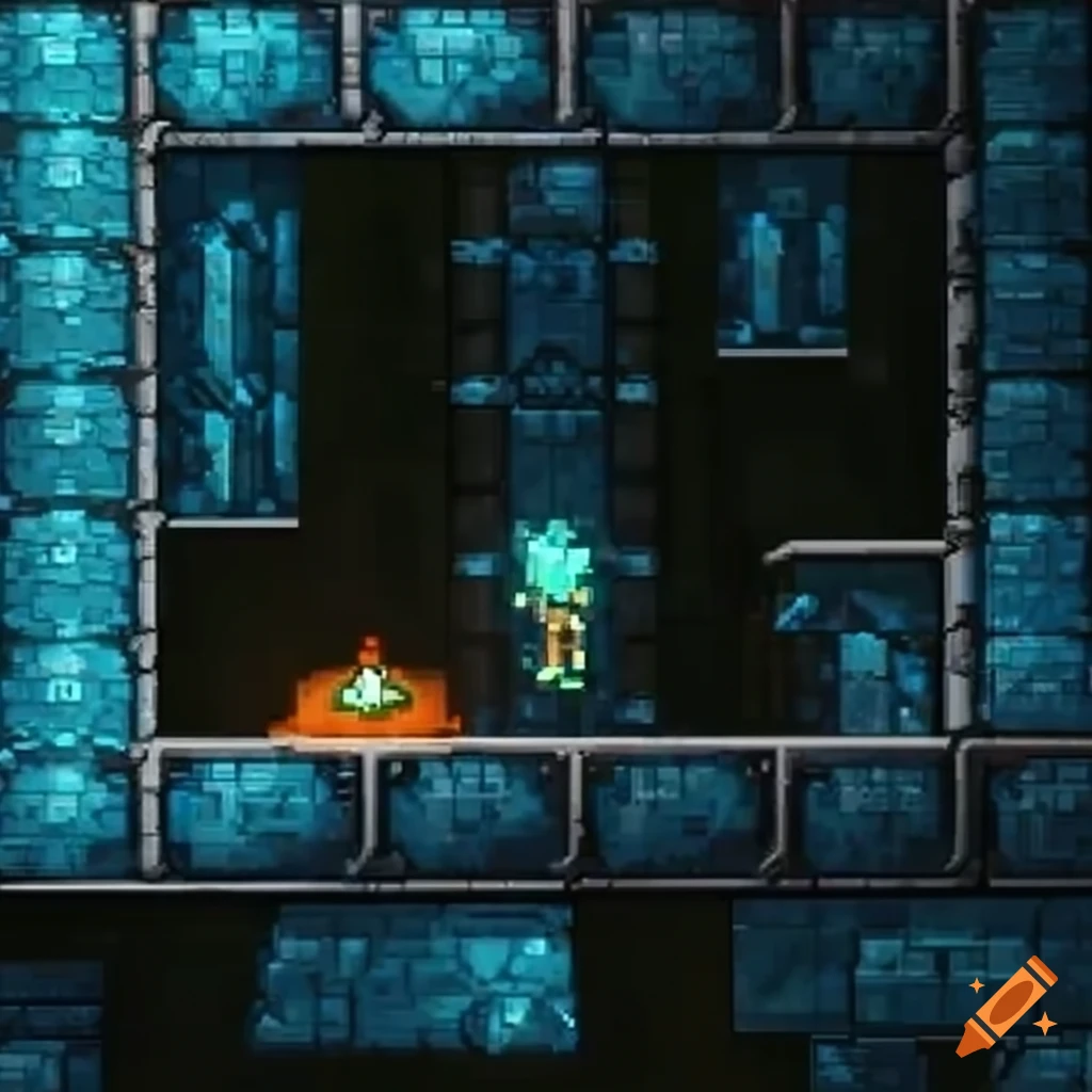 frozen Tourian tiles from Metroid Zero Mission game