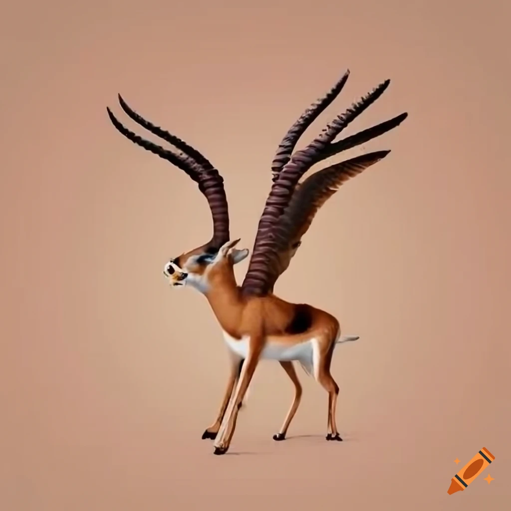 gazelle in flight