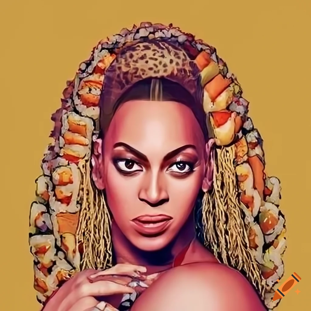 Creative Artwork Of Beyonc As A Sushi Roll On Craiyon