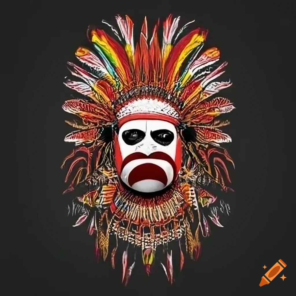 T-Shirt with Papua New Guinea cultural design