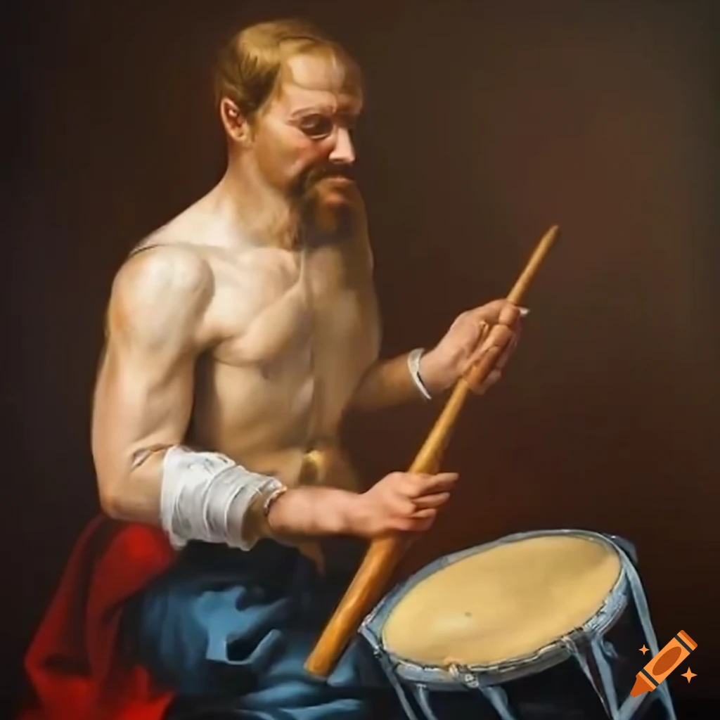 drummer with drumsticks