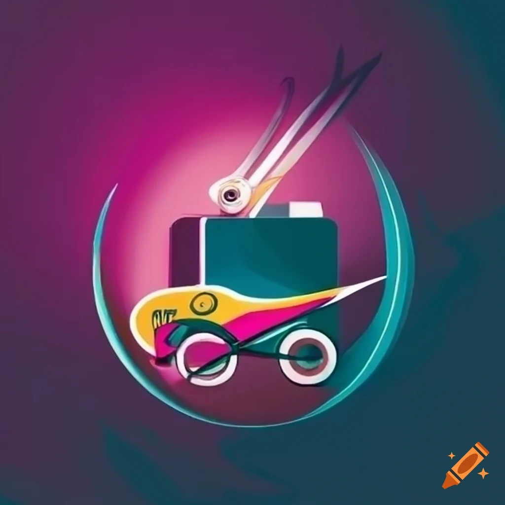 logo of a mobile Beauty Salon with scissors