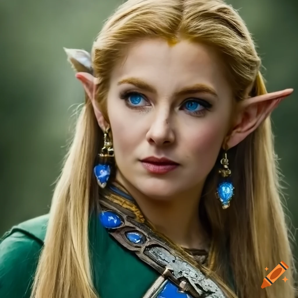 close-up portrait of Zelda from the Legend of Zelda