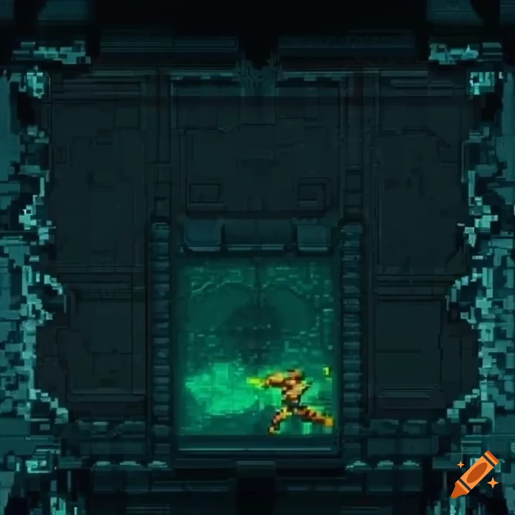 2D tiles of rocky terrain from Metroid Zero Mission