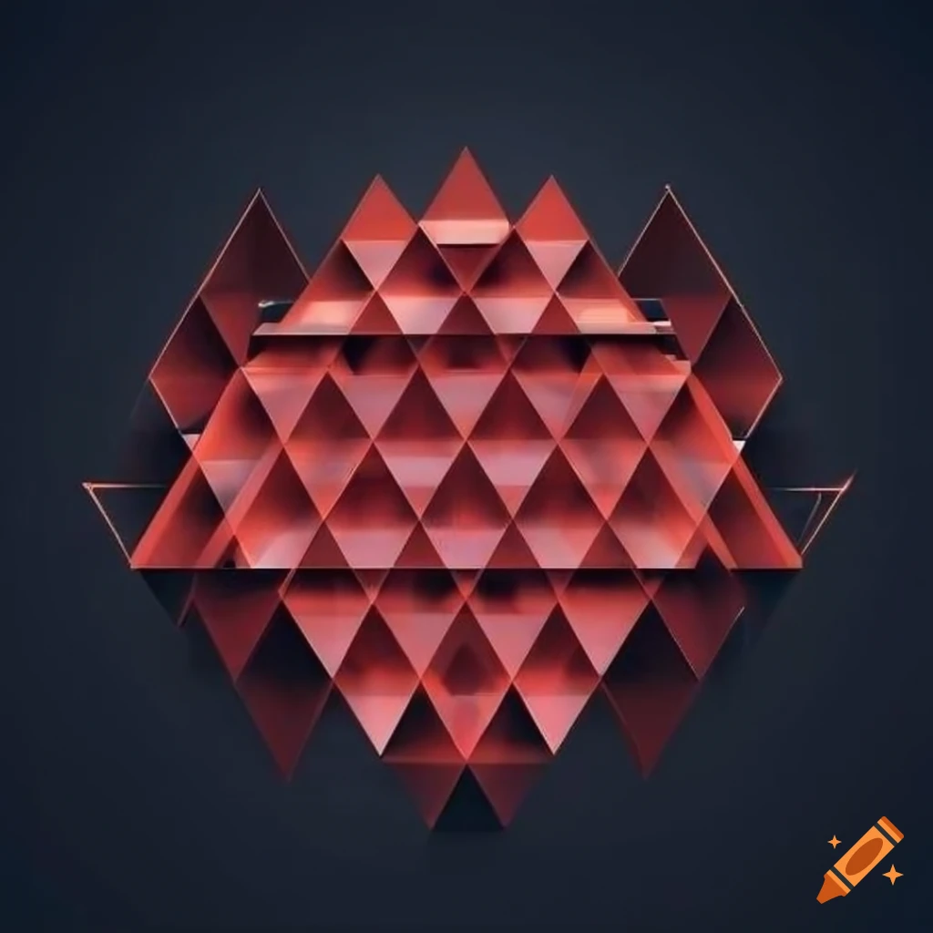 geometric pattern with intricate triangles