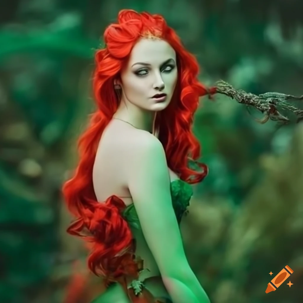 Cosplay of poison ivy by sophie turner