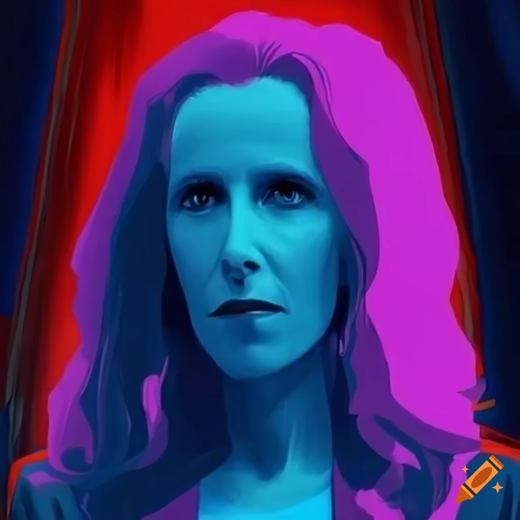 Anime film poster for doctor who with catherine tate on Craiyon